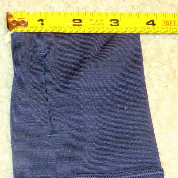 Athleta Sz XXS Heathered Blue Full Zip Mockneck Performance Jacket Thumbholes - Picture 10 of 16